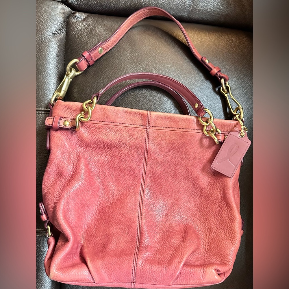 Coach!!  Vintage Limited Edition!! Brooke Breast Cancer Awareness Hobo Handbag